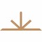 Ekena Millwork Saratoga Timber Gable Bracket, Western Red Cedar, 72"W x 33"H x 3 1/2"D x 3 1/2"F, 11/12 Pitch GBW072X33X0404SAR00SWR - alternate 1